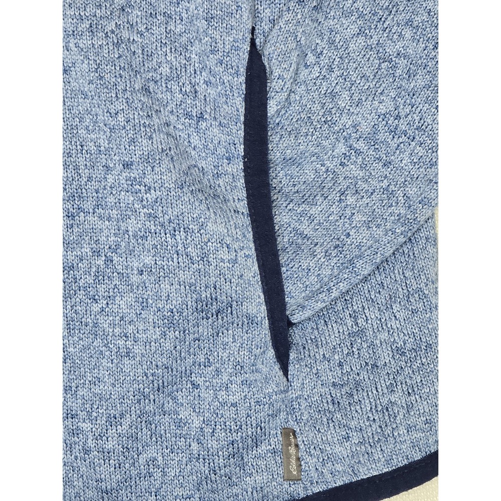 Eddie Bauer Women's Radiator Fleece Snap Mock Neck Blue Pullover Sweater SZ: XSM - Picture 4 of 5